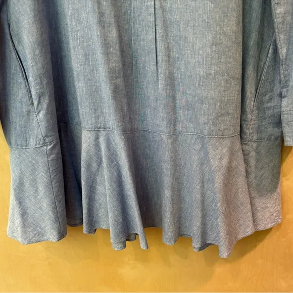 Tuckernuck Light Blue Callahan Chambray Shirt Dress