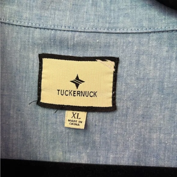 Tuckernuck Light Blue Callahan Chambray Shirt Dress