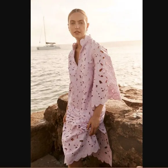 Tuckernuck  Lilac Floral Lace Clarice Dress