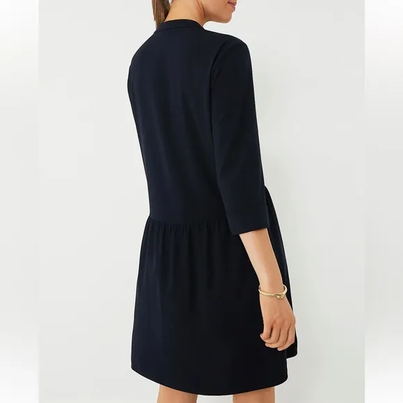 TUCKERNUCK Navy Crepe Royal Shirt Dress