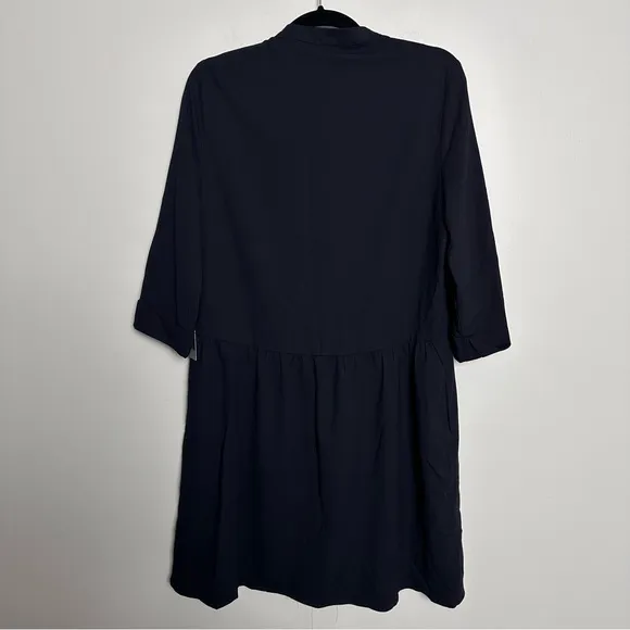TUCKERNUCK Navy Crepe Royal Shirt Dress