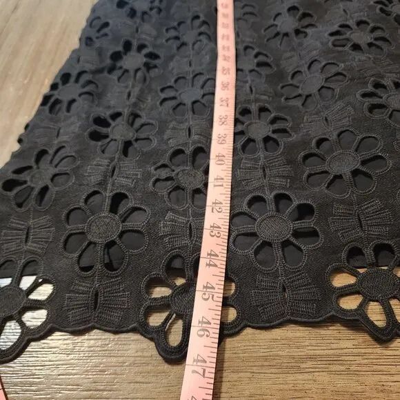 Tuckernuck Noir Eyelet Hutton Dress NWT Black Med
