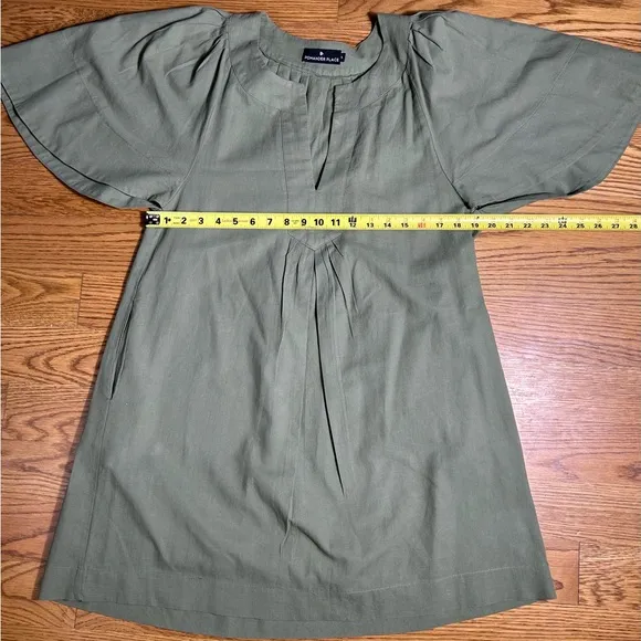 Tuckernuck Pomander Place Finley Dress Size Small Short Flutter Sleeve