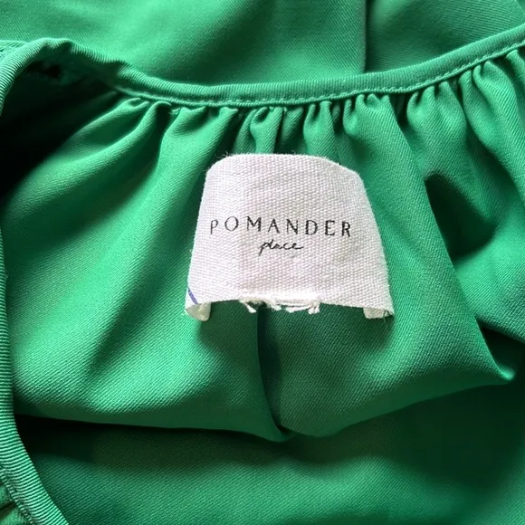 Tuckernuck POMANDER PLACE Palmetto Clarke Dress Emerald Green Scoop Neck Sz XXL