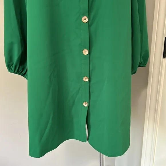 Tuckernuck POMANDER PLACE Palmetto Clarke Dress Emerald Green Scoop Neck Sz XXL