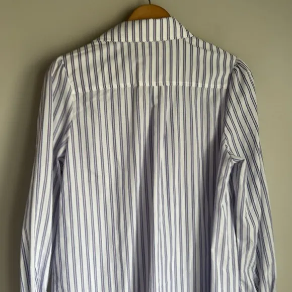 Tuckernuck Striped Callahan Shirt Dress White Blue Red Small