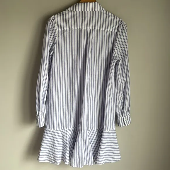 Tuckernuck Striped Callahan Shirt Dress White Blue Red Small