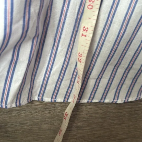 Tuckernuck Striped Callahan Shirt Dress White Blue Red Small