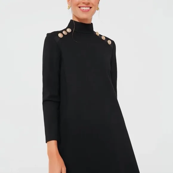 Tuckernuck the mod Ellie black mini dress