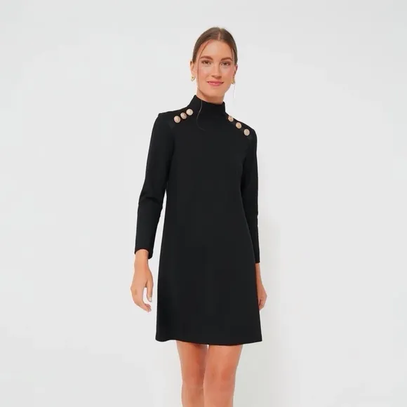 Tuckernuck the mod Ellie black mini dress