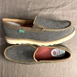 Twisted X Men's ECO TWX Dust Light Shoes Moc Toe Loafers Size 13 Tweed