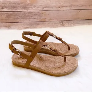 UGG Aleigh Leather Thong Strap Sandals