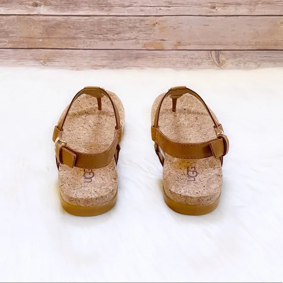 UGG Aleigh Leather Thong Strap Sandals