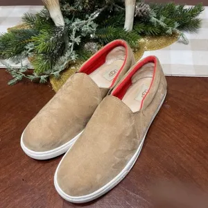 UGG &quot;KITLYN&quot; SLIP ON SNEAKER FLATS BROWN SUEDE 11 congac brown causal 1015042