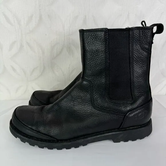 UGG Australia Herrick 3032 Chelsea Black Pull On Boots Shoes US 11