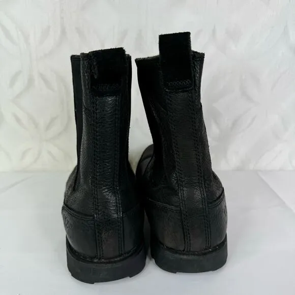 UGG Australia Herrick 3032 Chelsea Black Pull On Boots Shoes US 11