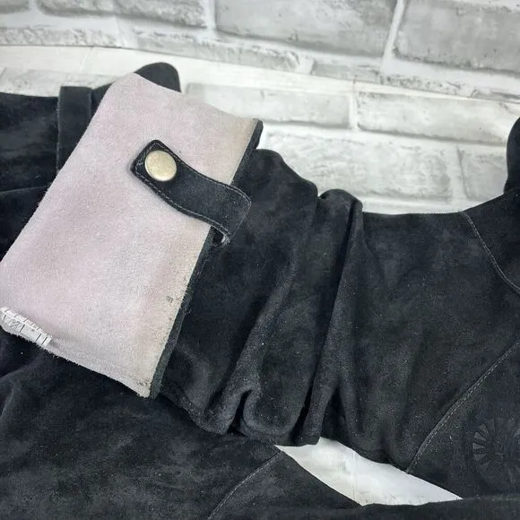 UGG Australia Highkoo Women’s Size 8.5 Black Suede Slouchy Boots