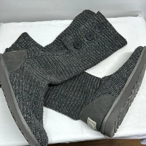 UGG Cardi Knit Knee High Boots, 9