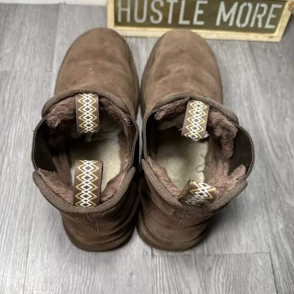 UGG Chelsea Boots Mens Size 12 Neumel Brown Suede Ankle Pull On