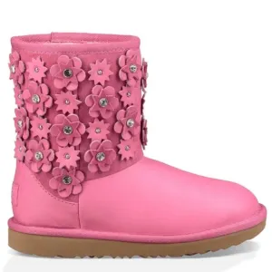 UGG | Classic Short II Petal Pull-On Suede Leather Boots