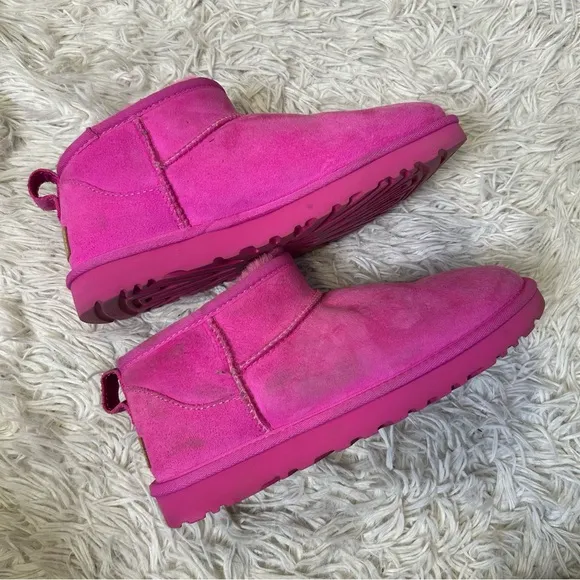 ◾️UGG Fuchsia All Pink Ultra Mini Boots