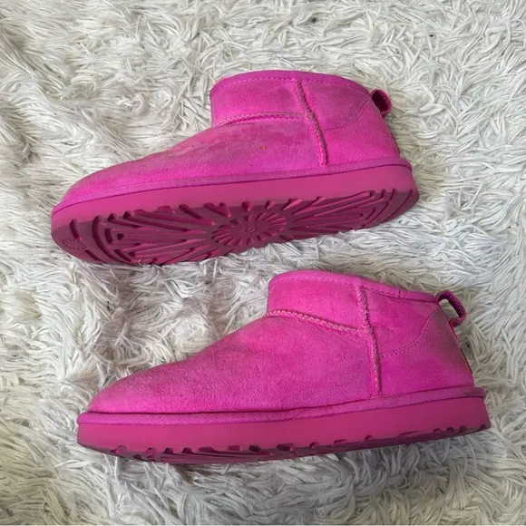 ◾️UGG Fuchsia All Pink Ultra Mini Boots