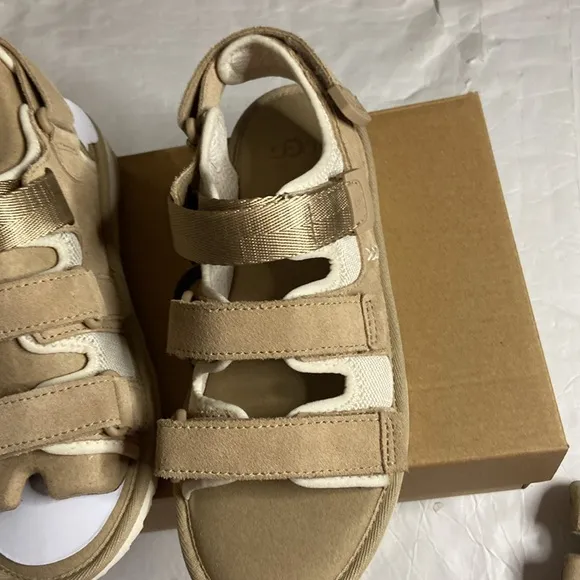 UGG Goldencoast Suede multi strap sandals