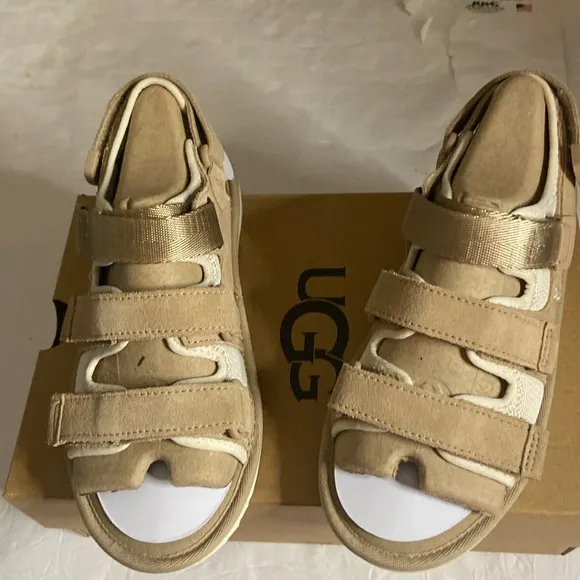 UGG Goldencoast Suede multi strap sandals