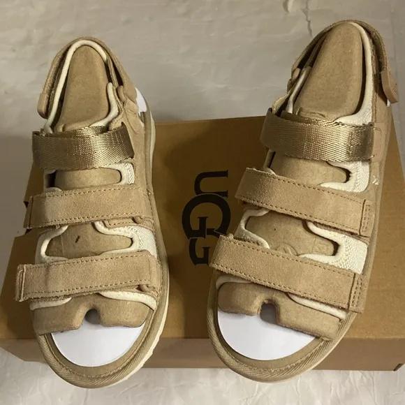 UGG Goldencoast Suede multi strap sandals