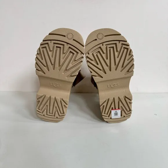 UGG GOLDENRISE MUSTARD SEED STRAPPY PLATFORM SANDALS