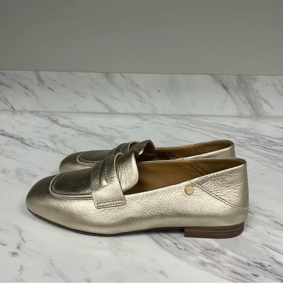 Ugg Janaya Collapsable Metallic Pale Gold Loafer