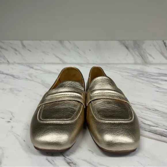 Ugg Janaya Collapsable Metallic Pale Gold Loafer