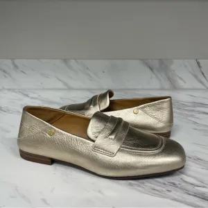 Ugg Janaya Collapsable Metallic Pale Gold Loafer