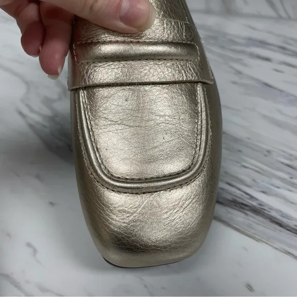 Ugg Janaya Collapsable Metallic Pale Gold Loafer