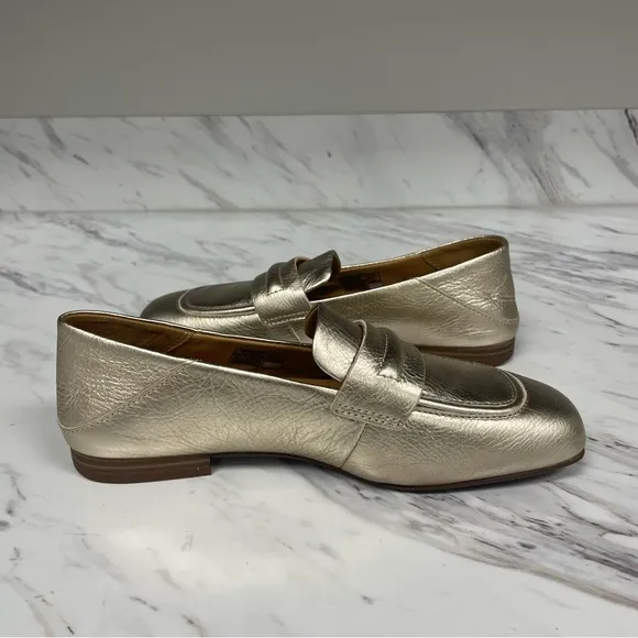 Ugg Janaya Collapsable Metallic Pale Gold Loafer