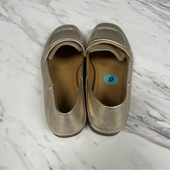 Ugg Janaya Collapsable Metallic Pale Gold Loafer