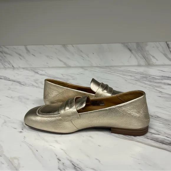 Ugg Janaya Collapsable Metallic Pale Gold Loafer