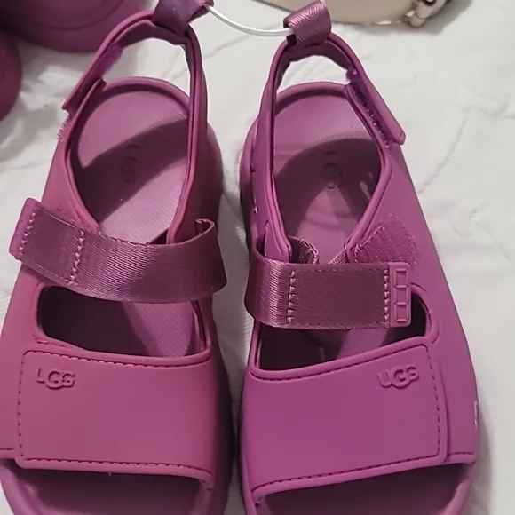 UGG Kids' Golden Glow chunky-sole woven sandals