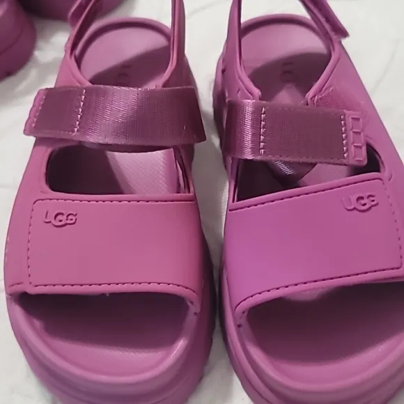 UGG Kids' Golden Glow chunky-sole woven sandals