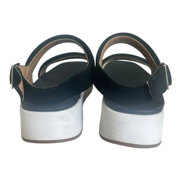 Ugg LYNNDEN Platform Suede Sandals Black Women’s Size US 8 M