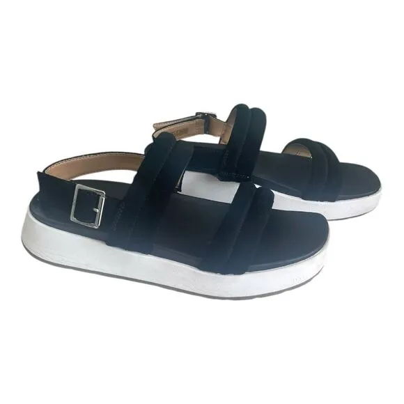 Ugg LYNNDEN Platform Suede Sandals Black Women’s Size US 8 M