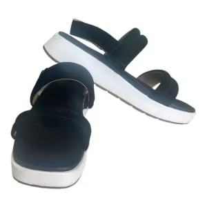 Ugg LYNNDEN Platform Suede Sandals Black Women’s Size US 8 M