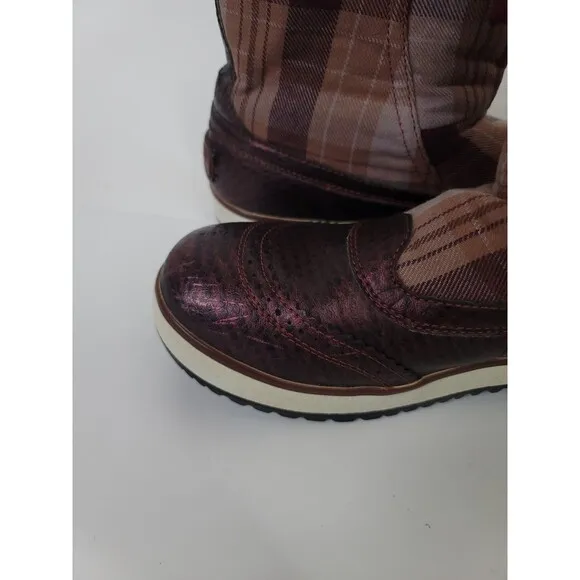 Ugg Marrais Womens Boots Size 9 Leather Blend Pull On Duck Boots