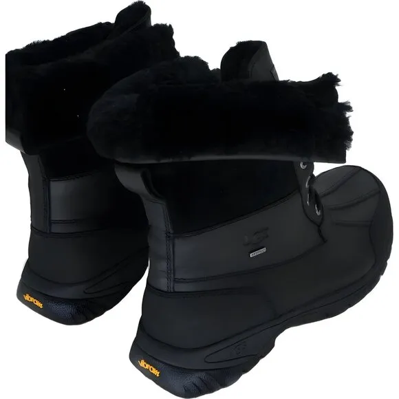 UGG Men's Butte Insulated Waterproof Boot, Black, Size 10.5