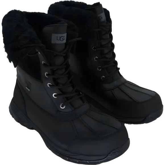 UGG Men's Butte Insulated Waterproof Boot, Black, Size 10.5