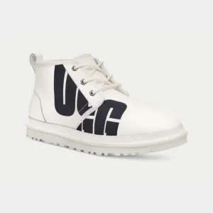 UGG Men’s Neumel Chopd White Leather Chukka Boots size 9