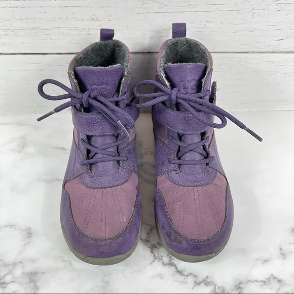 UGG Nubuck Lace-Up Boots - Purple Boots, Shoes