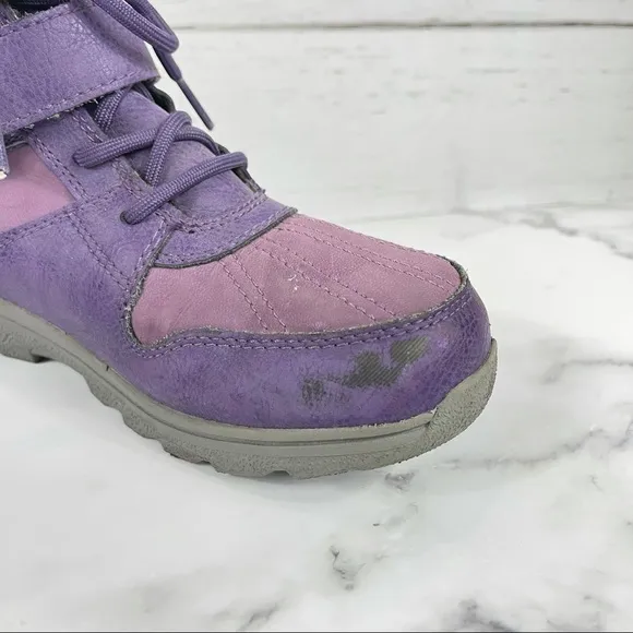 UGG Nubuck Lace-Up Boots - Purple Boots, Shoes