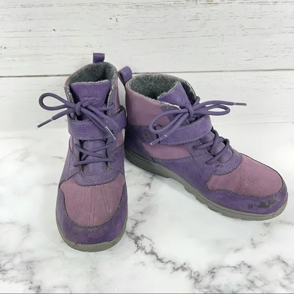 UGG Nubuck Lace-Up Boots - Purple Boots, Shoes