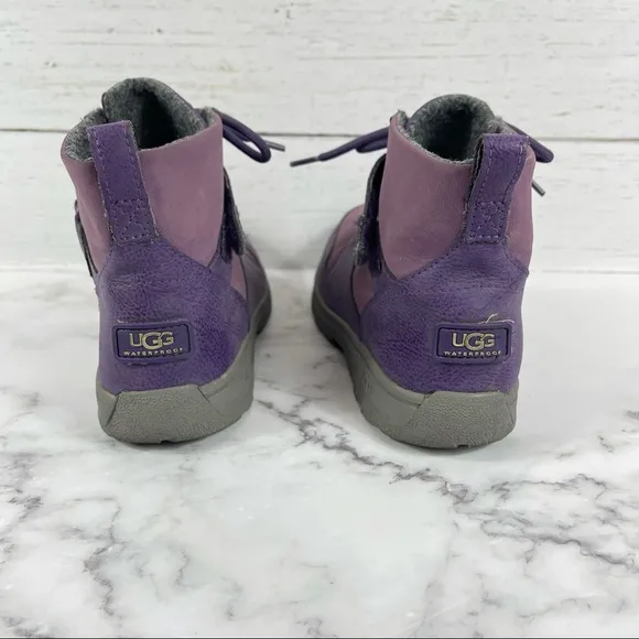 UGG Nubuck Lace-Up Boots - Purple Boots, Shoes